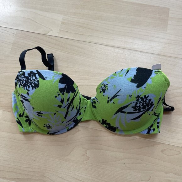 NEW La Senza Trocial Floral AOP Summer Remix Cotton Lightly Lined Demi Bra - Picture 12 of 15